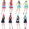 Stylish Mario Anime Game Costume Perfect For Halloween Womens Super Mario Outfit