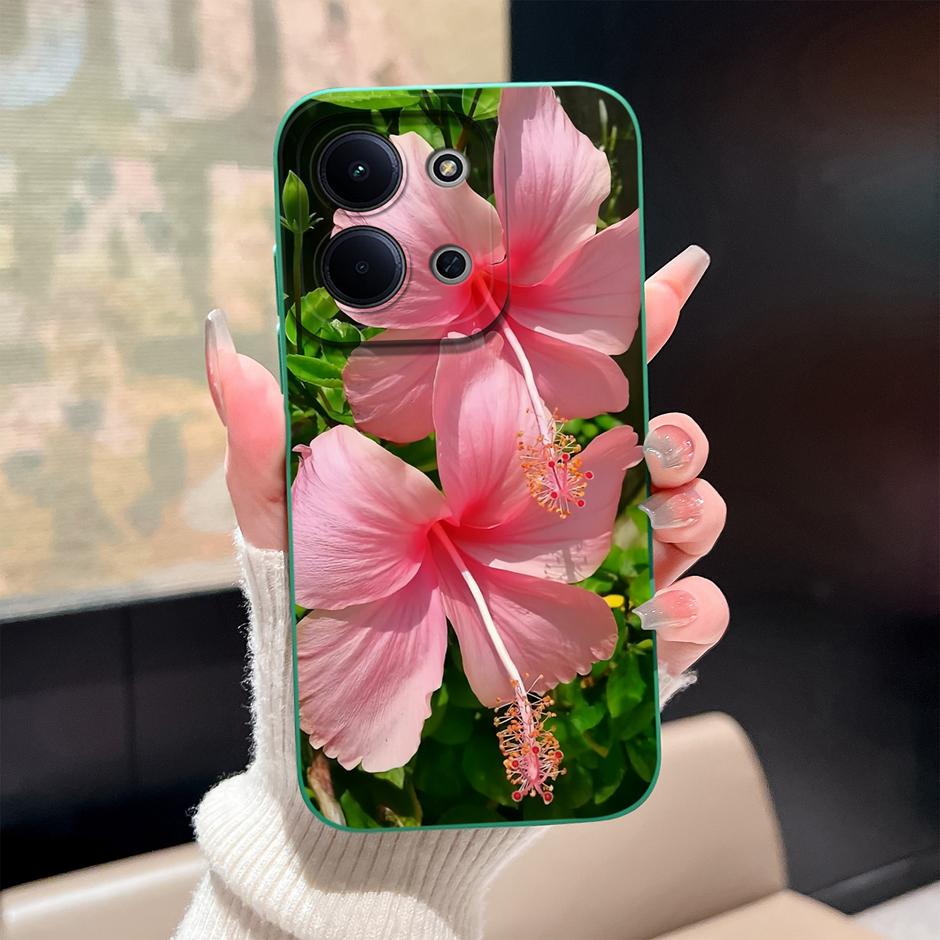 Case For Xiaomi Redmi 15C 14C 13C 12C Brilliant Flower Mountain Shockproof Protective Fashion Cover For Redmi15C Redmi14c Coque