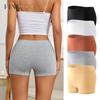 FINETOO Women's Cotton Seamless Boyshorts Plus Size Stretchy Safety Pants Girls Sexy Tight Solid Color Boxer Panties Breathable Lingerie