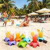 Essentials Organizer Cup Holder for Beach with Bold Colors Stackable Portable Drink Phone Phones Snacks Sunscreen Sand-Free Travel Camping Picnic