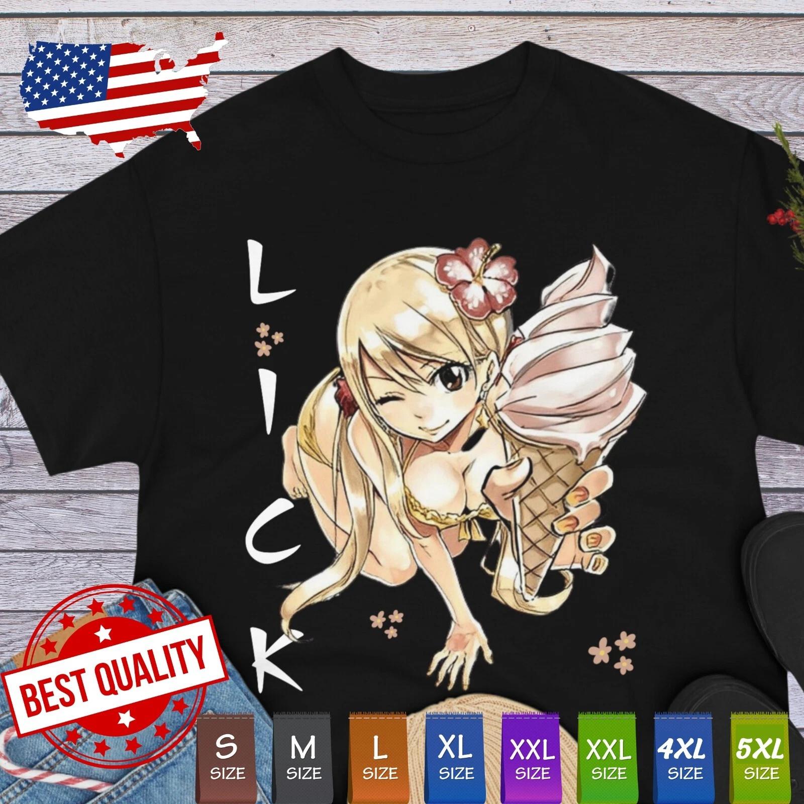 Lick Kawaii Sugoi Tee Woman Waifu Material Shirt Kawaii Cute Manga Japan Cosplay L