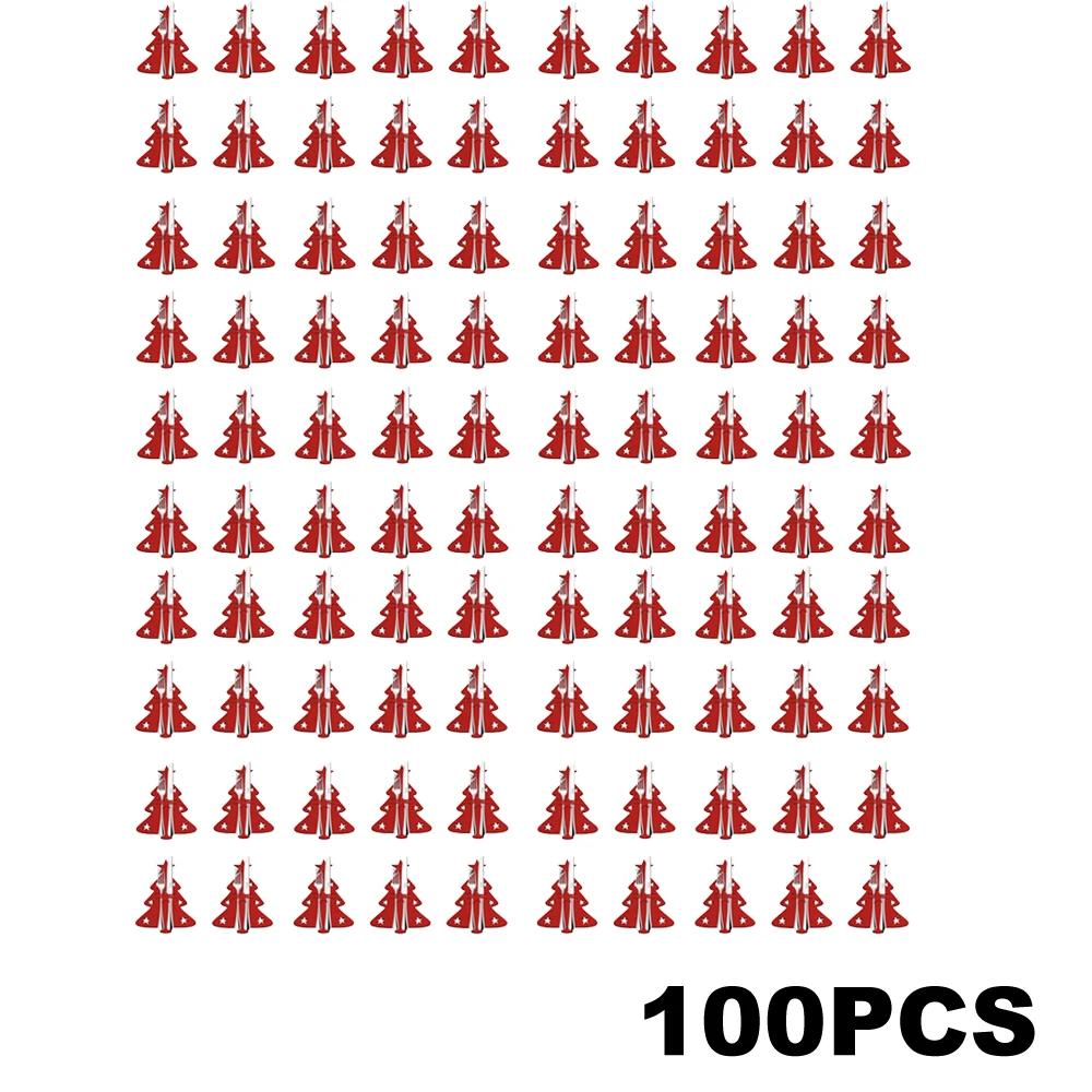 60Pcs Christmas Kitchen Utensil Knife Fork Covers Snowflake Xmas Tree Pocket Cutlery Bag New Year Party Dinner Table Decorations