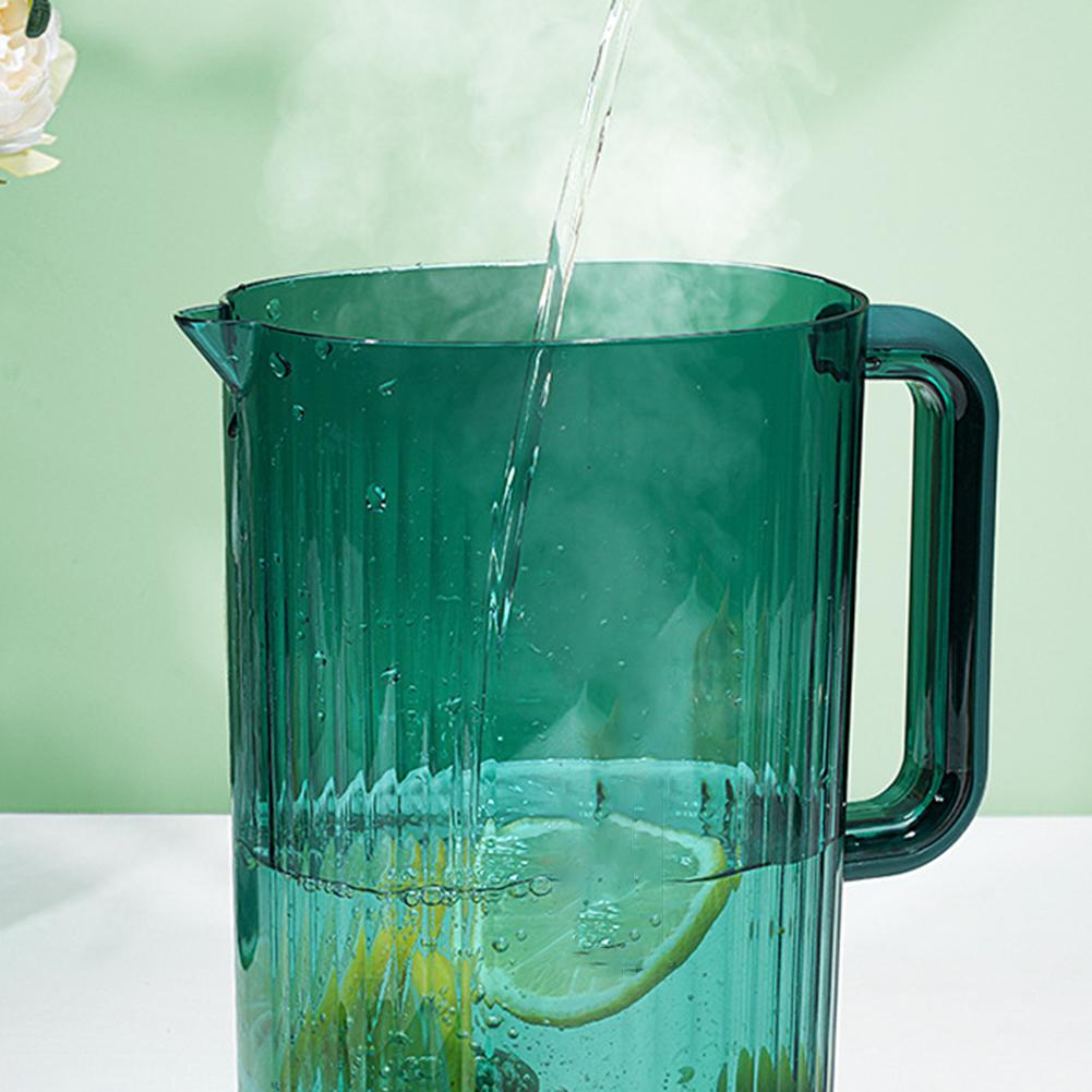 2.2L Large Capacity Cold Kettle Household Light Luxury Fruit Tea Drinking Bottle with 4 Cups Heat Resistant Beverage Bucket