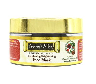 Gül Suyu ve Sandal Ağacı Özlü Aydınlatıcı Yüz Maskesi (50 ml), Aydınlatıcı Aydınlatıcı Yüz Maskesi, İndus Vadisi