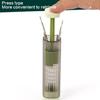 Magnetic Needle Storage Cylinder Clear Press Operated Container for Sewing Accessory