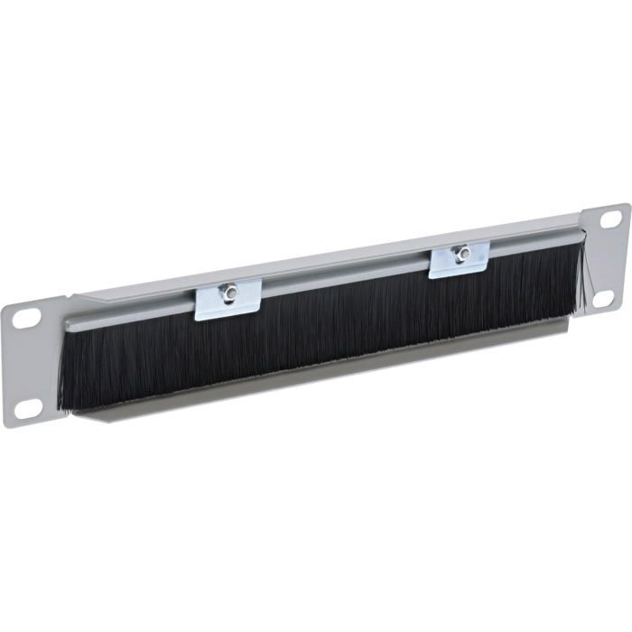 Accessoires Serveur Inline - 19109H - ® Plaque Passe-câble 10'' Avec Brosse, 1U, RAL 7035 Gris