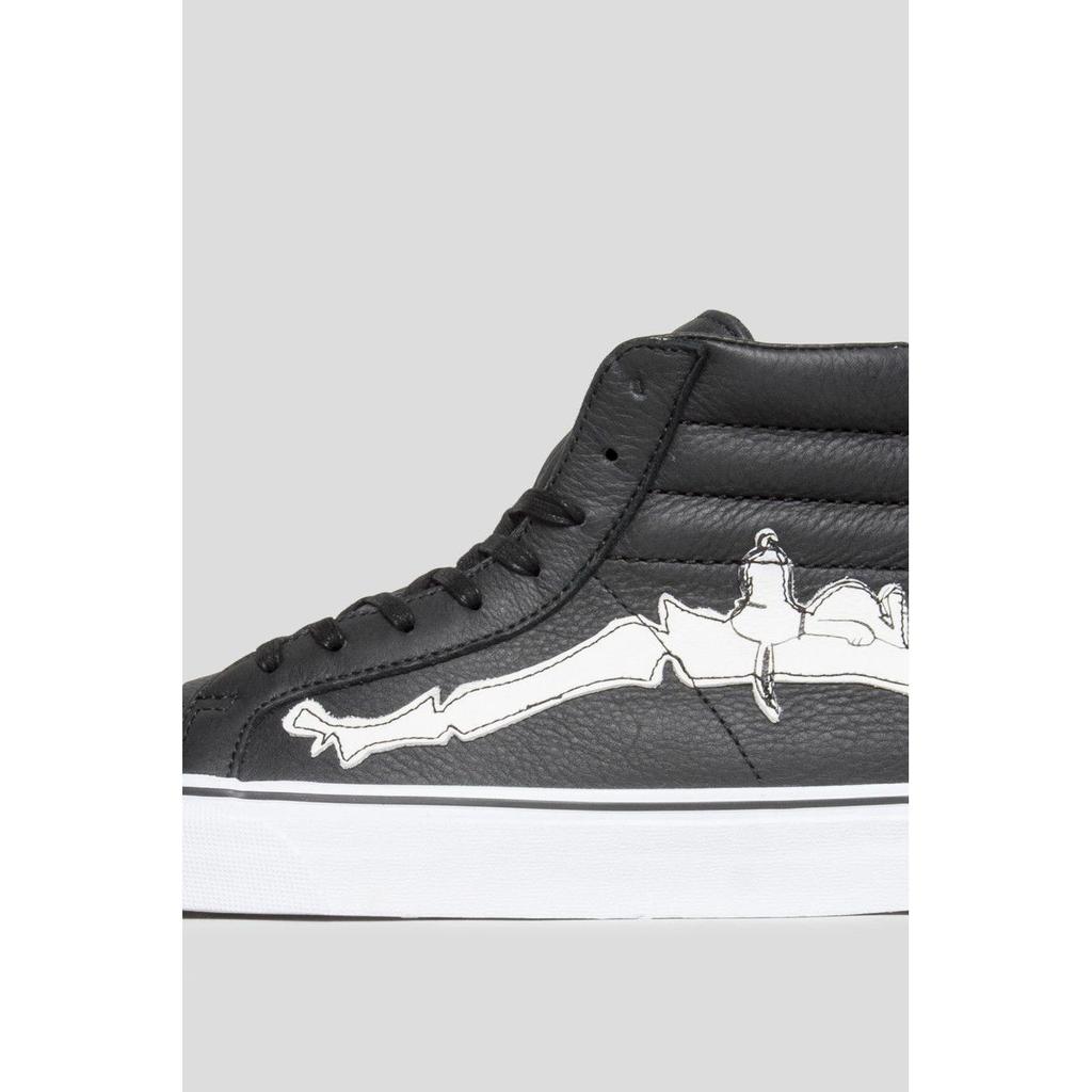 Vans Sk8-Hi Reissue Zip 'Snoopy Bones' (Unisex) Bones / Black Canvas Shoes VN000ZSJP0Q
