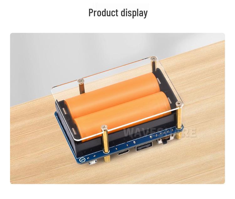Raspberry Pi UPS 21700 High-Capacity Battery Expansion Board with Spring Pin