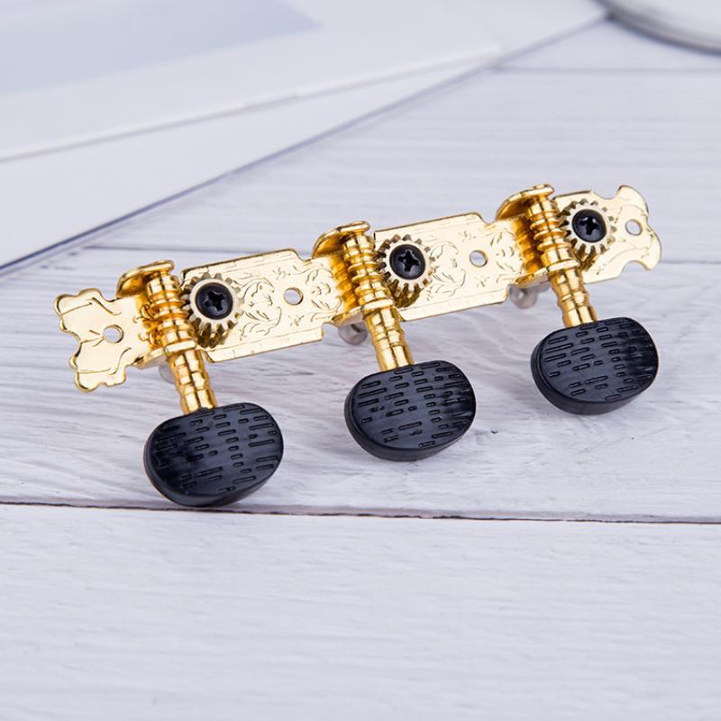 1 Pair 3L 3R Gold Plated Classical Guitar Tuning Pegs Machine Heads Tuning Keys Tuners Guitar Accessories