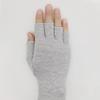 Light Gray Bamboo Charcoal Compression Cycling Gloves - Non-Slip, Joint Protection, Ideal for Sports & Fitness