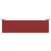 2 Piece Bench Cushions SOEST 2 Pcs. 100percent  Polyester Wine Red