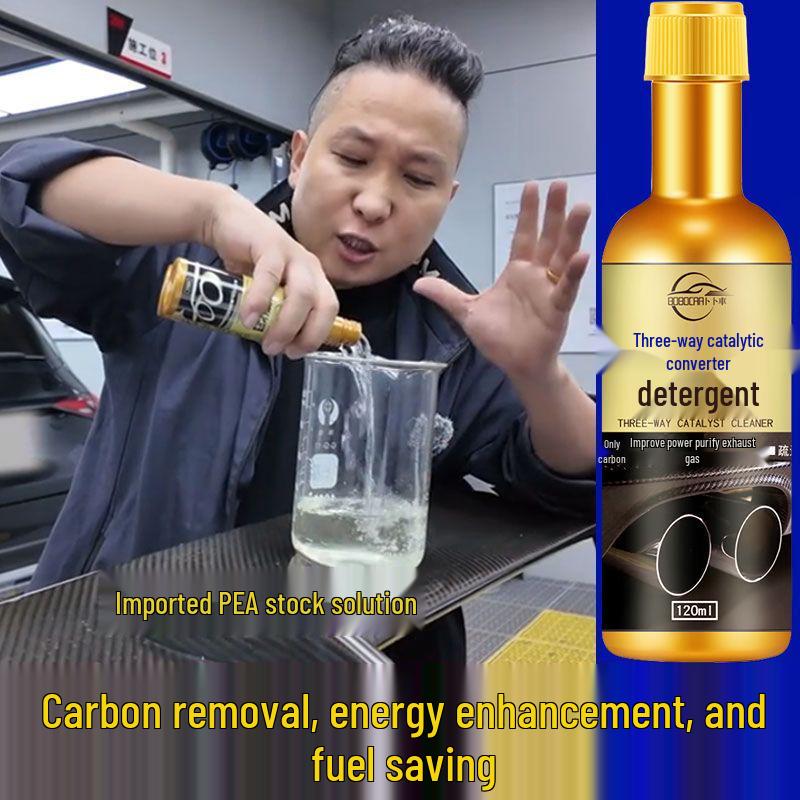 Car Catalytic Converter Cleaner & Fuel Additive: No-Disassembly, Oil Degreasing, Carbon Removal.