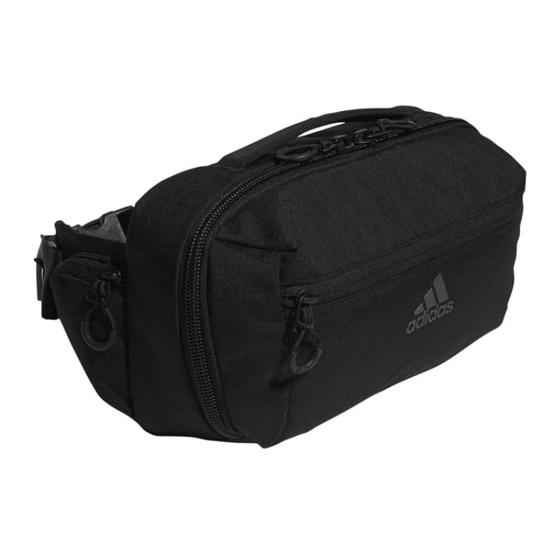 adidas Nylon Fabric Fanny Pack Sling Bags Regular Unisex Black Adidas FK2237