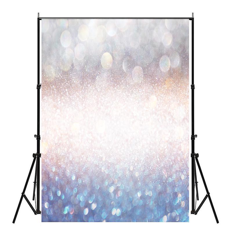 Silver Glitter Sparkle Bokeh Photo Backdrop for Events,Parties,Studio Shoots,Outdoor Celebrations,Live Streaming