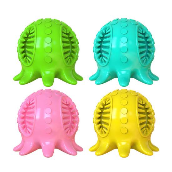 TPR Octopus Dog Chew Toy Bite Resistant Squeaky Floating Octopus Interactive Toy Small Medium Large Dogs Teething Cleaning Boredom Enrichment Toy