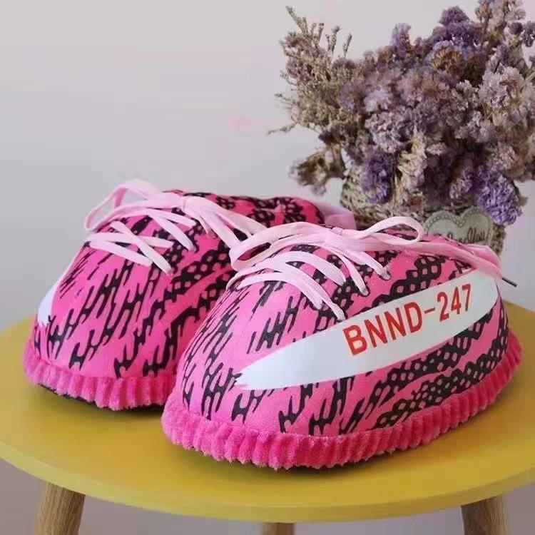 Unisex Plüschfell Winter Hausschuhe mit lustigem Kokosnuss-Design