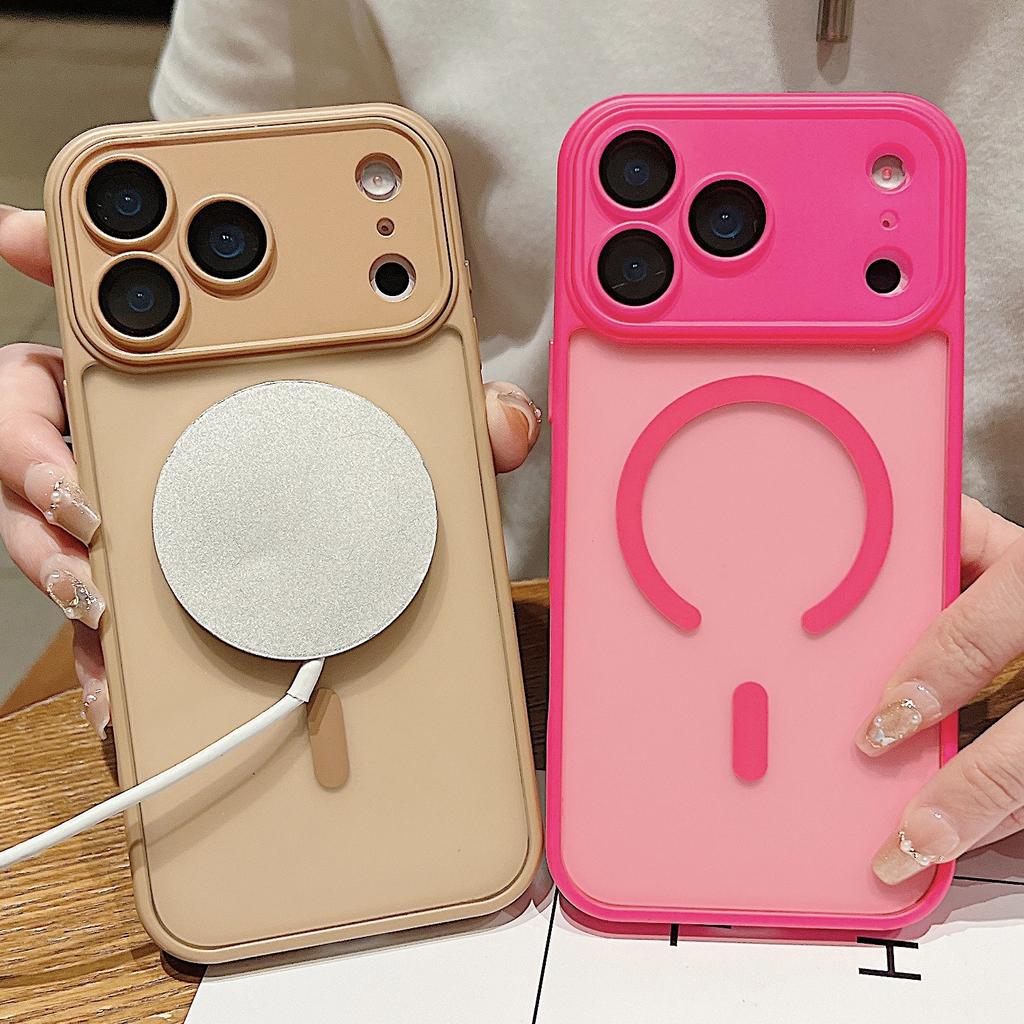 Applicable To iPhone17PROMAX Mobile Phone Case with Lens Film Magnetic Skin Suction Apple 16/15 Anti-drop Hard
