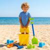 Beach Toy Set Sand Shovel Water Play Kit with Bucket Castle Molds Rake and Accessories for Outdoor Sand Activities