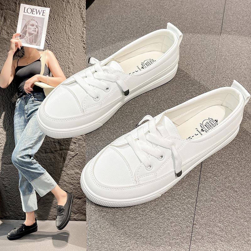 Little white shoes women's new versatile breathable canvas shoes casual board shoes women's shoes summer thin single shoes