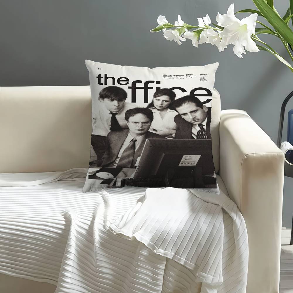 Vintage Movie Poster Tv Film The Office Office Cushion Pillowcase Car Cushion Cover45X45Cm Lumbar Pillowcase Sofa Pillowcover