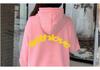 Retro American Hip Hop Letter Print Hoodie Sweatshirt