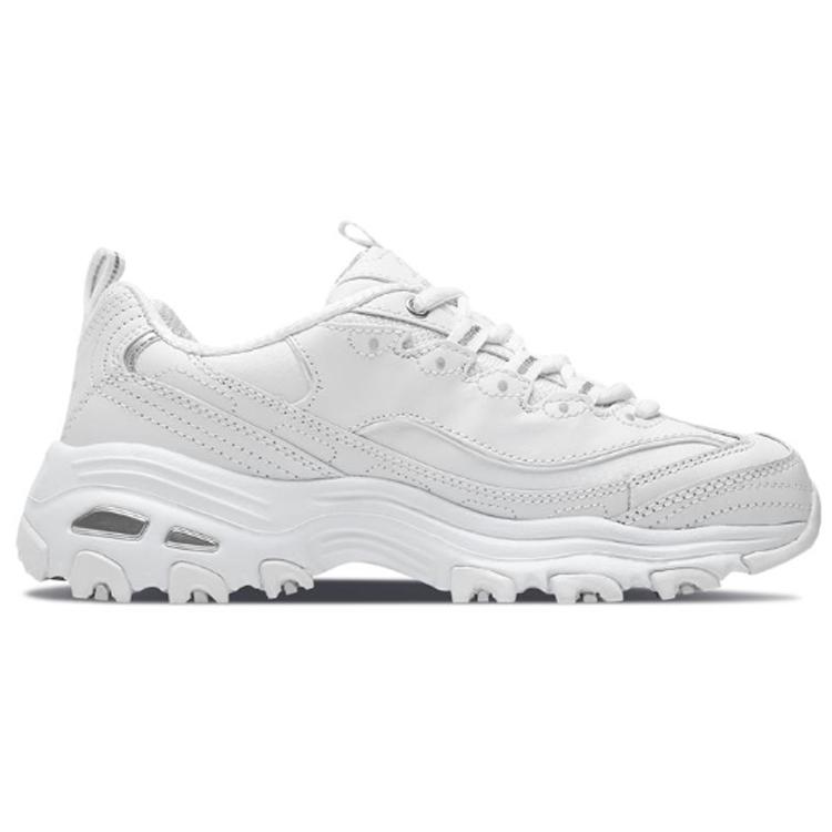 Skechers D'LITES Daddy Shoes 'White Silver' Women's 11931-WSL