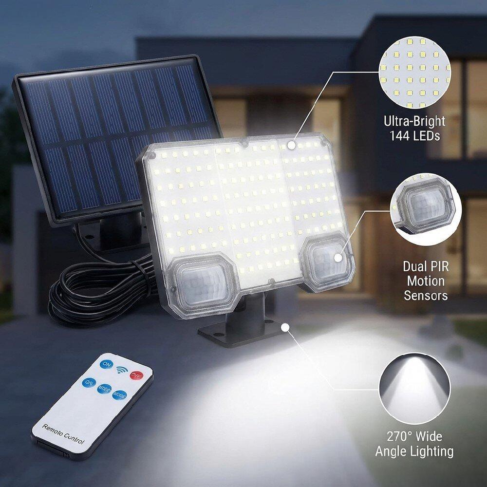 High Power 234LED Sensor Solar Light Outdoor 3 Working Modes IP65 Waterproof Lights for Yard Garden Fence Decorative Wall Light