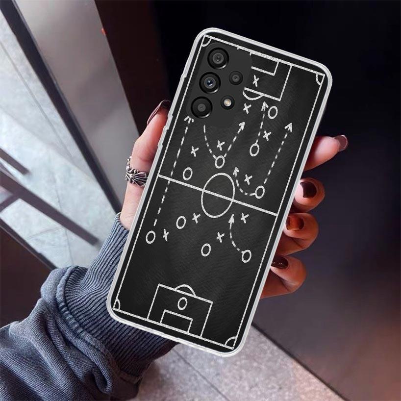 Football Soccer Tactics Time Phone Case For Samsung Galaxy A12 A52S A42 A32 A22 A51 A50 Note 20 Ultra 10 S10 Plus A71 A70 A31 A3
