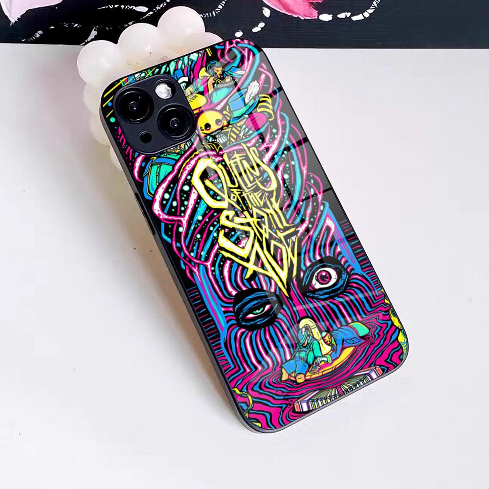 

Queens Of The Stone Age Phone Case For IPhone 17 Pro Max 16 15 14 Pro Max 13 11 X Xs Xr 8 7Plus Glass Cover iPhone 14