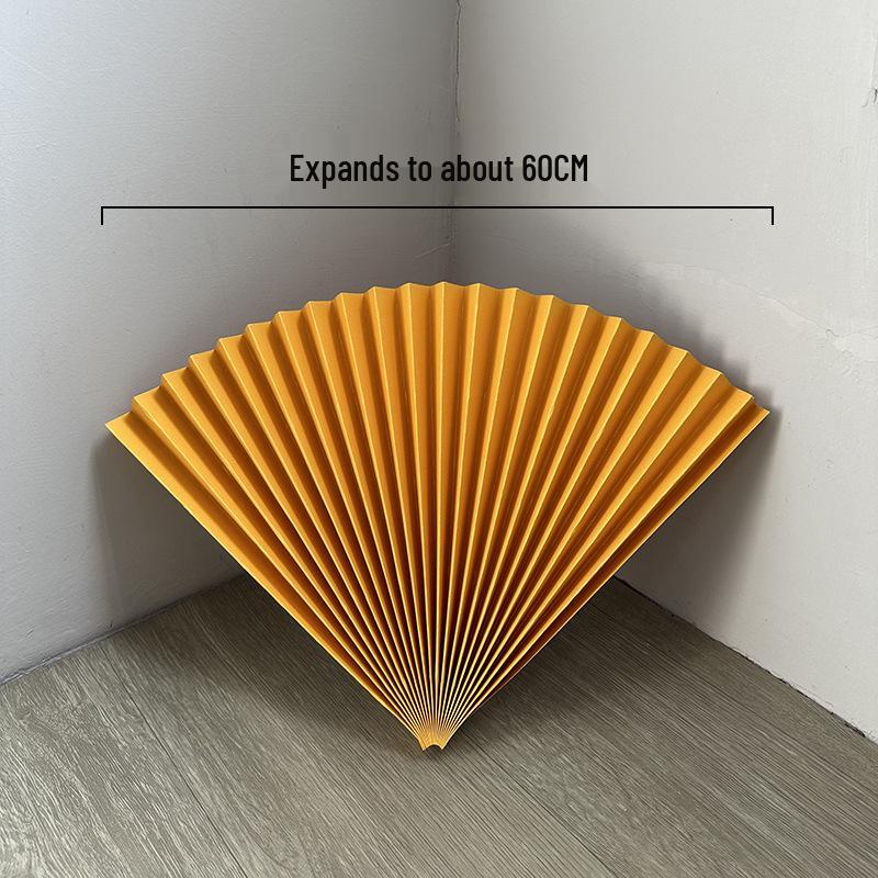 Roter halbkreisförmiger Bambuspapierfächer für Hochzeits- und Eventdekoration