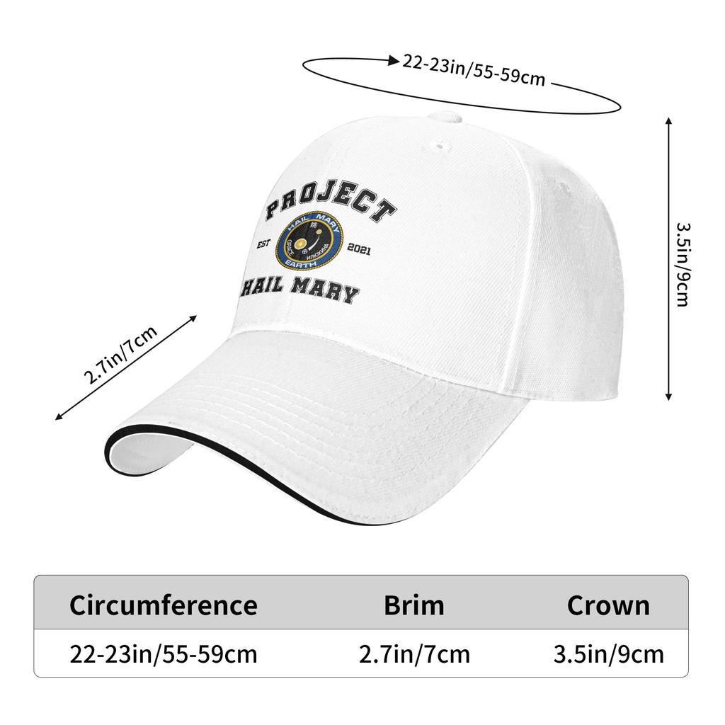 Project Hail Mary Athletic Logo Sun Baseball Cap Spring Classic Trucker Hat For Men Adult Outdoor Sport Baseball Caps