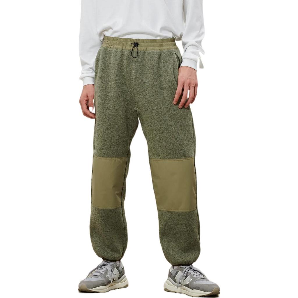 New Balance Knitted Sweatpants Men's Green Moderate Cuffed Pants AMP25015-DRC