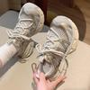 Mesh Breathable Trend Thick Sole Women's Summer New Comfortable Niche Design Street Style Sports Shoes