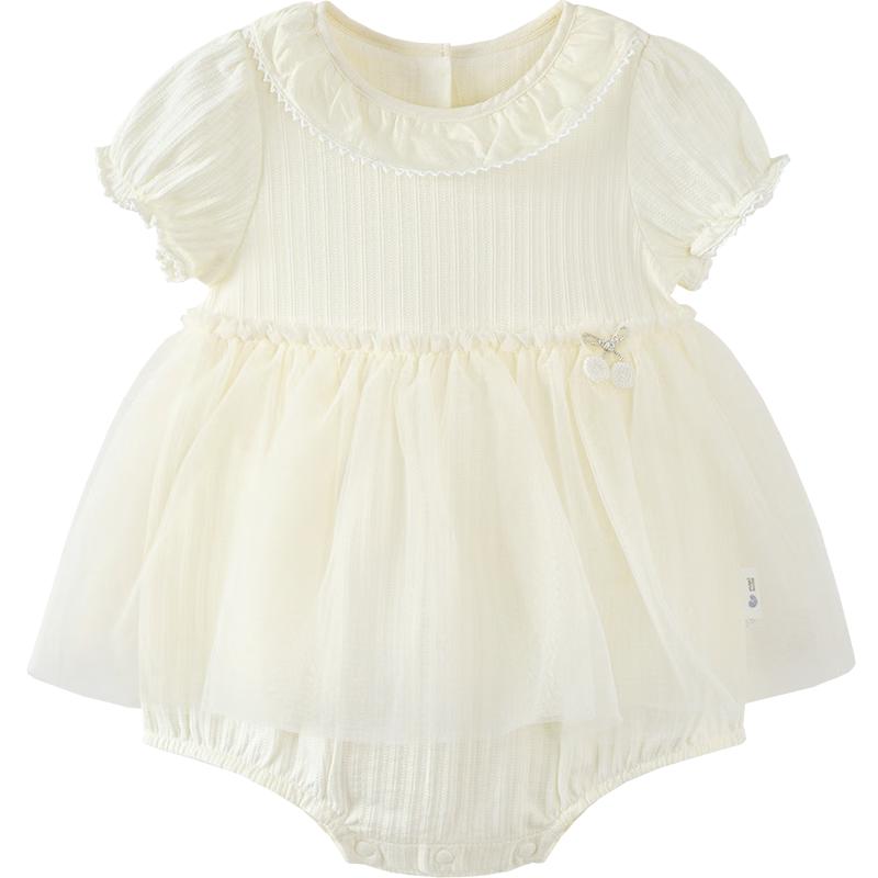 Minibala Baby Girls  Sweet Mesh Romper Dress 73
