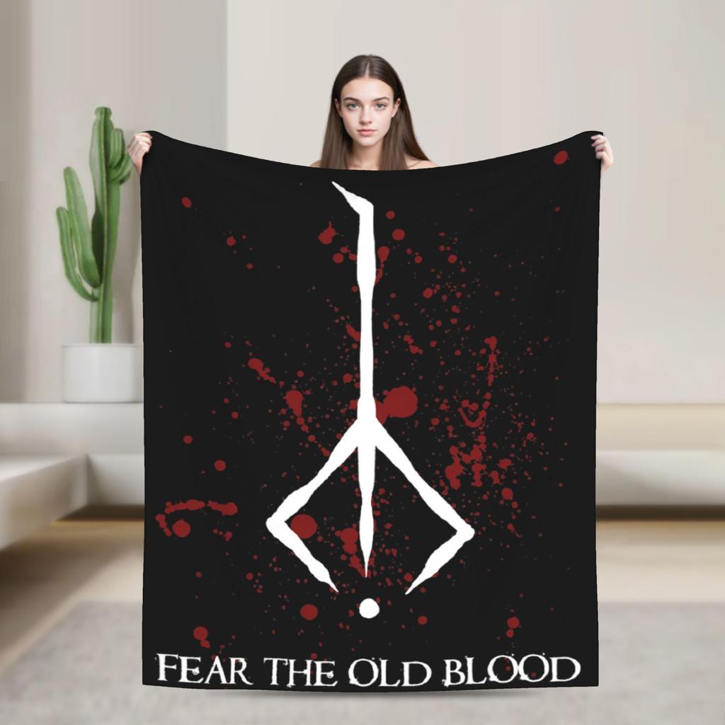 Bloodborne Dark Souls Decke Warm Weich Bedruckte Plüschdecke für Mädchen Jungen Sofa Stuhl Flanell Tagesdecke Bettbezug
