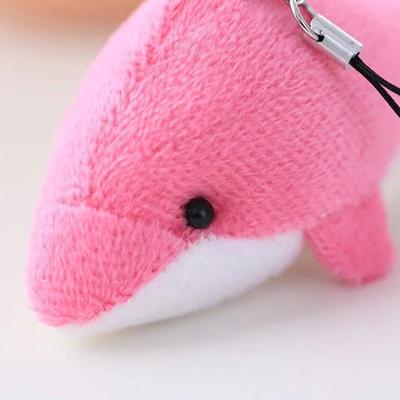 Cute Cartoon Dolphins Plush Doll Keychain Stuffed Animal Dolls Keyring For Women Bags Pendant Party Wedding Gifts