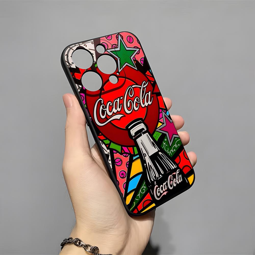 Custodia per Telefono C-Coca C-Cola Per IPhone 17 Pro Max 16 15 14 Pro Max 13 11 X Xs Xr 8 7Plus Copertura in Silicone
