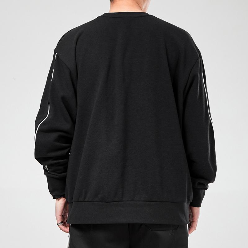 Adidas Essentials Sweatshirt With Logo Print Men Tops Black GK9374