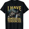 I Have Homosexual Tendencies Funny Hard Skeleton Meme T Shirt Vintage Comfortable Casual Streetwear Designer Clothes