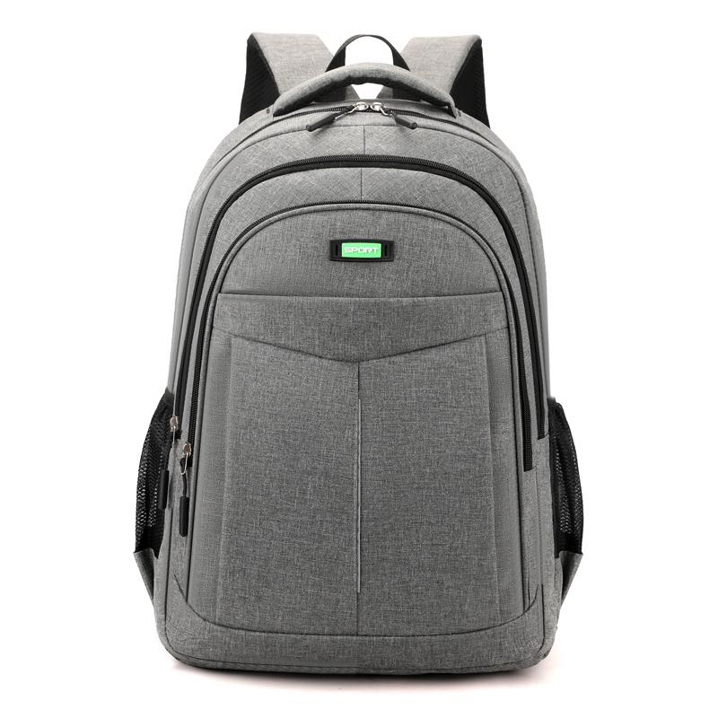 

Рюкзак большой вместимости - Рюкзак повышенной прочности с мягкими плечевыми лямками и застежкой-молнией - Безопасная дорожная сумка серый