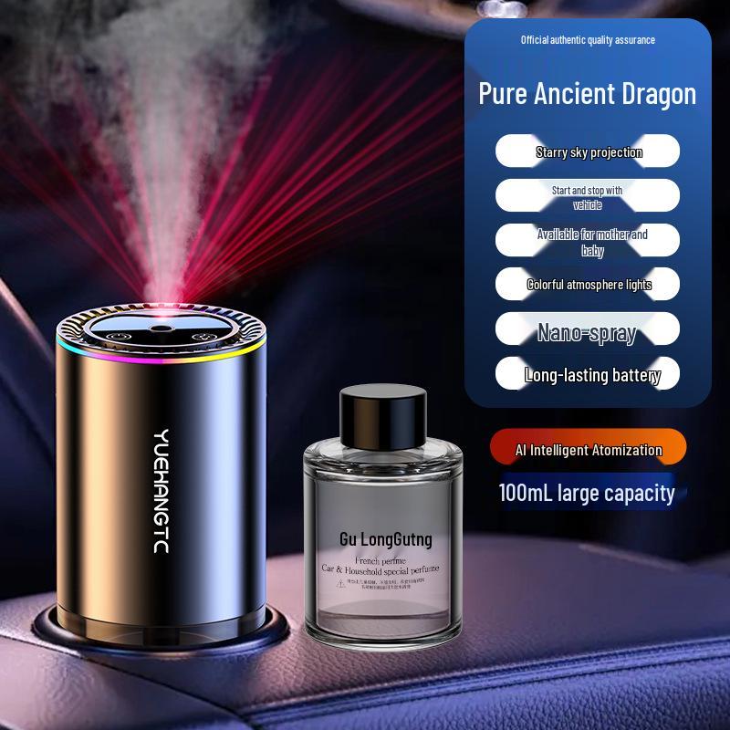 Starry Sky Car Odor Eliminator: Smart Sound-Activated Aroma Diffuser with Ambient Light