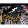 Sun and Moon Handmade Deckle Paper Journal for Men and Women7/5 Grimoire Spell Notebook for Traveling Sketchbook Poetry Book