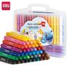 Deli 72126 Twistable Oil Pastels – 12 Vibrant, Water-Soluble Colors for Children's Painting and Student Art.