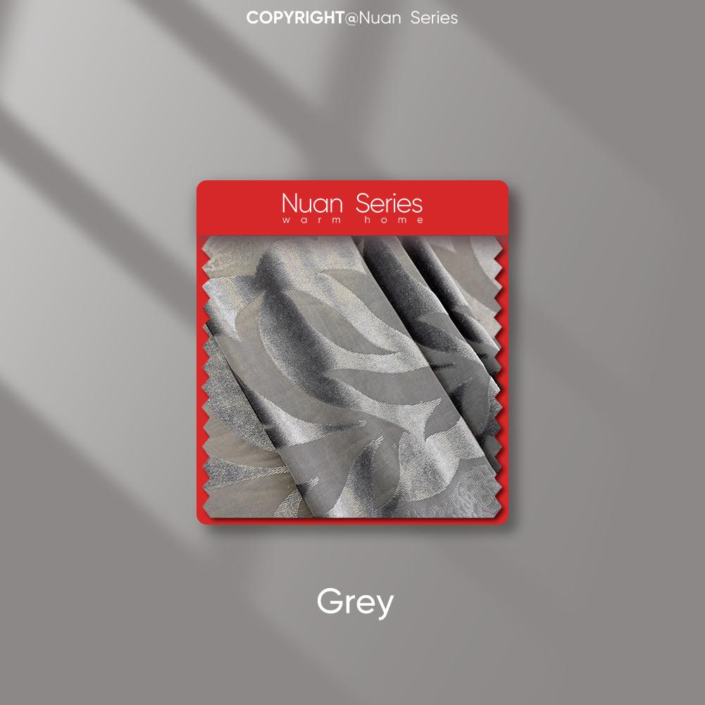 1PC Nuan Series Advanced European 40-70% Blackout Blue and Gray Jacquard Curtains for Living Room Bedroom Home Decor