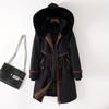 Medium and long two-wear Parker cotton-padded clothes 2026 winter cotton-padded clothes women's removable inner hooded down cotton