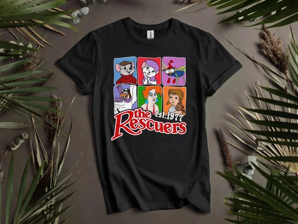 The Rescuers Character Group Tshirt Unisex 2025 S