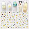 Self Adhesive Flower Unicorn Pattern Nail Art Decorations Stickers And Decals Acrylic Manicure Nails Supplies Tool HQ