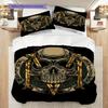 Skull Art Set Threepiece Set 1 Duvet Cover 2 Pillowcase Without Core Bedding Set Duvet Cover And Pillowcase Soft And Comfortable