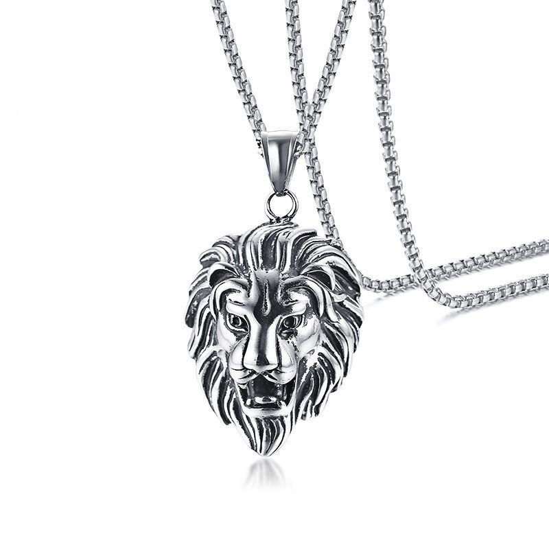 Dragon Bone Chain: Stainless Steel Viking Axe & Celtic Wolf Pendant Necklace 2024