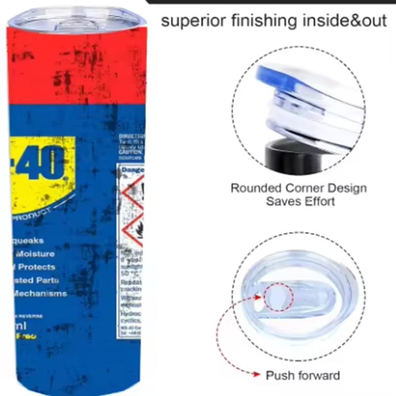 20Oz Straight Cup Skinny Car Mug Tumber 304 Stainless Seel Thermos Insulation